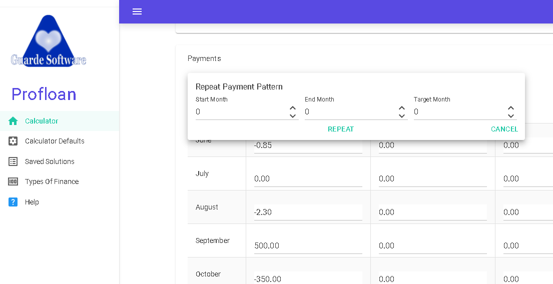 Pattern Repeat Dialog